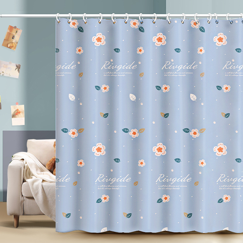 YL-36582 New curtain, punch-free installation, rental room, simple retractable rod, a complete set of blackout cloth for office