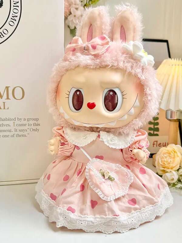 2025 New 38Cm Vinyl Doll Clothes Plush Toy MOKOKO Sweetheart Labubu