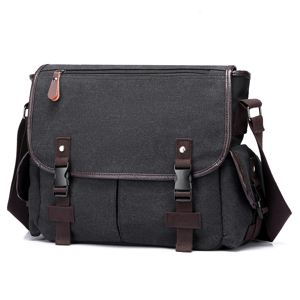 New canvas shoulder bag men trend s shoulder bag large capacity crossbody bag trend designer bag commuting retro large capacity women s handbag