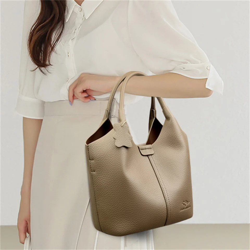 Soft Leather Handbags for Women Vintage Shoulder Bag y ner Ladies Large Capacity Bags Sac A Main 250628