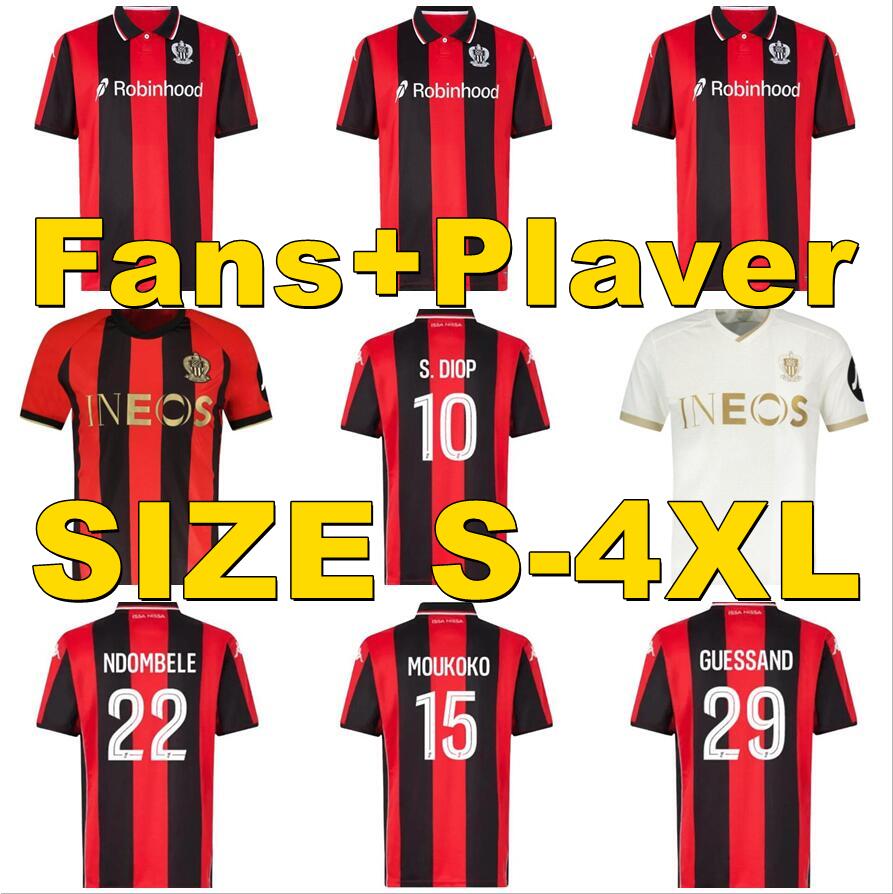 16-XXL 2025 2026 Maillot OGC Nice FC soccer jerseys AND T. MOFFI MOUKOKO NDOMBELE S. DIOP CHO 24 25 26 OGCNice fball shirts ROSARIO DANTE BOGA BOUDAOUI maillot de