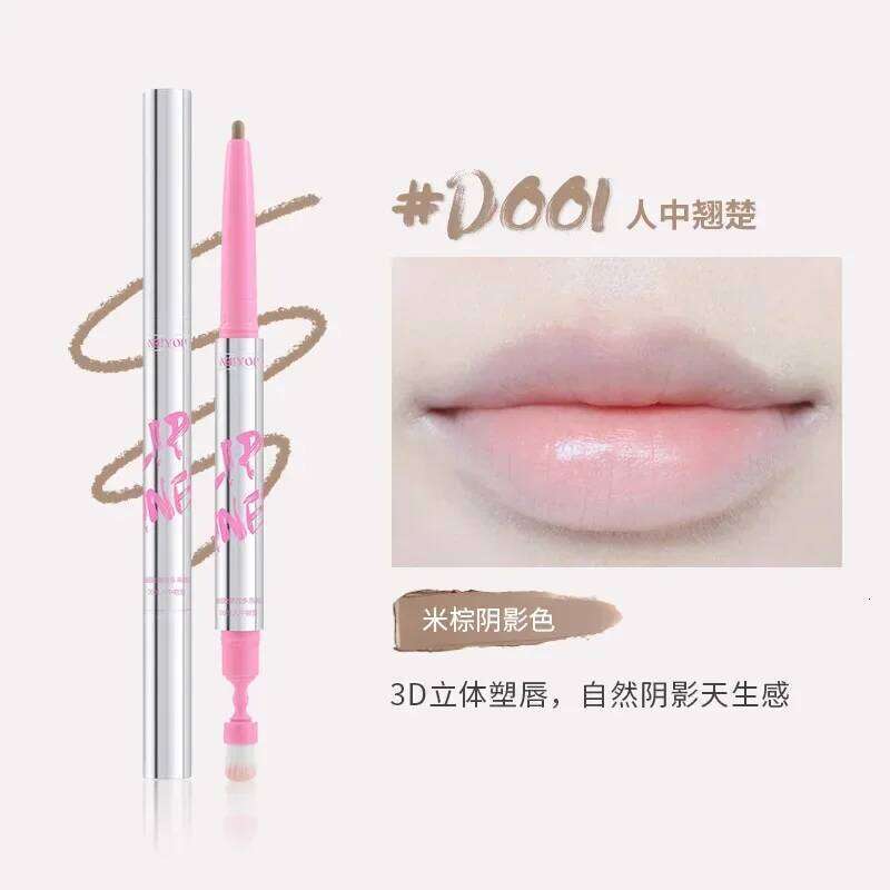 NEIYOU Double-ended Outline Shape Waterproof Long-lasting Nude Lip Liner X250705