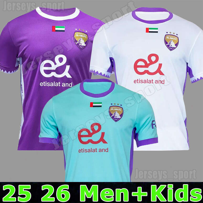 25 26 Al Ain FC soccer jerseys K.LABA KAKU S.RAHIMI M.SANBRIA AWADALLA PALACIOS Football Shirts 2025 2026 SEKOU GASSAMA TRAORE K.MOHAMMED Player Verison Men