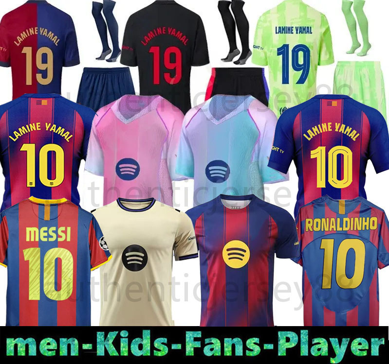 3XL 4XL24 25 26 Barcelone LAMINE YAMAL PEDRI GAVI Soccer Jersey LEWANDOWSKI FERRAN MESSIS Football Shirt 10 11 Retro Football Shirt 2025 BarcelonaTracksuit Men Kids