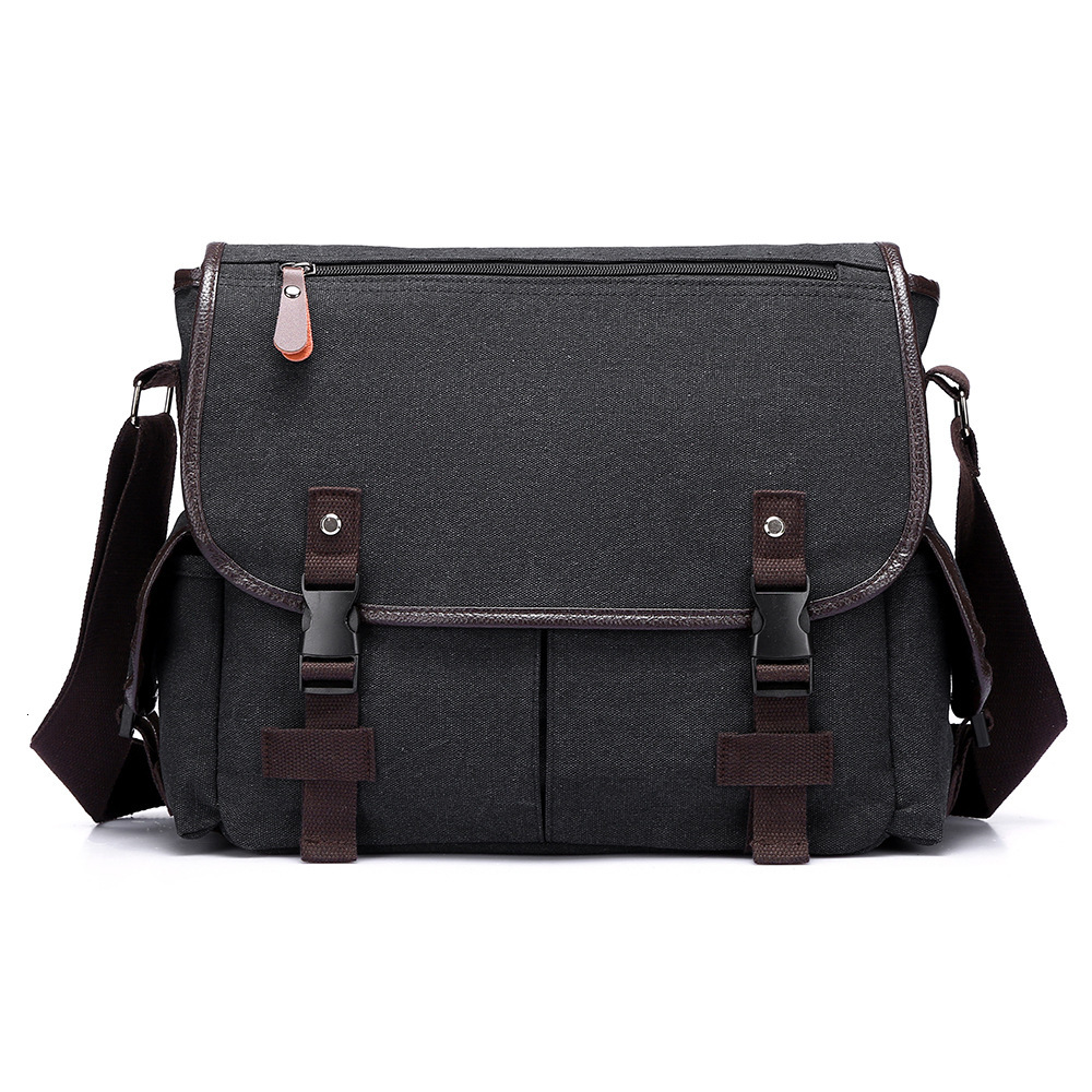 New canvas shoulder bag men trend s shoulder bag large capacity crossbody bag trend designer bag commuting retro large capacity women s handbag