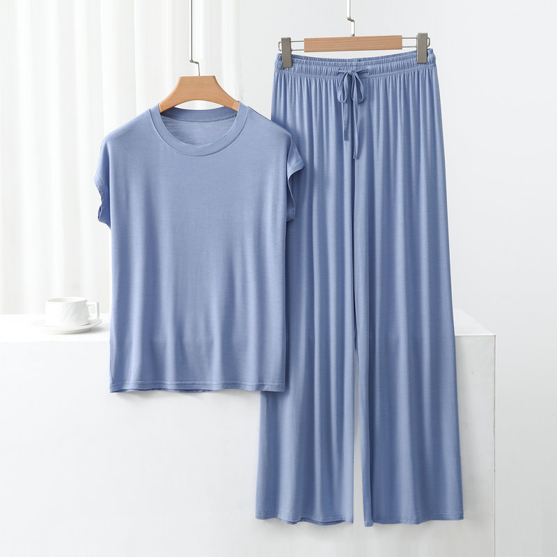 B960-Spring and summer new modal sleeveless home clothes suits for women thin pajamas trousers casual outer wear 2-piece suit