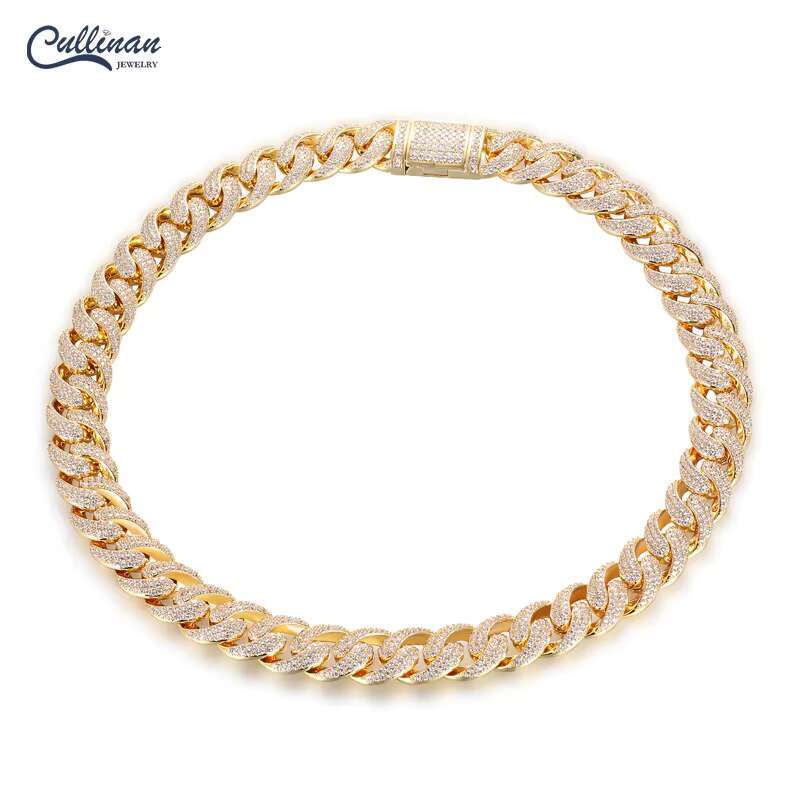 16MM Hiphop Cuban Iced Out Street Fashion Necklace Latest Release 2022 New Trend Style Classic Design Custom Gold Cuban Link Chain