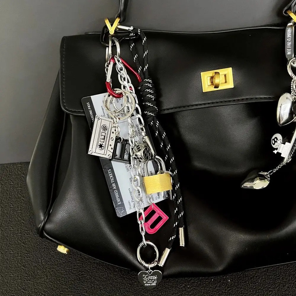 Creative Bag Pendant Locomotive Bag Rodeo Same Chain Decorative Keychain Pendant Mobile Phone Lanyard Fashion Accessories 250628
