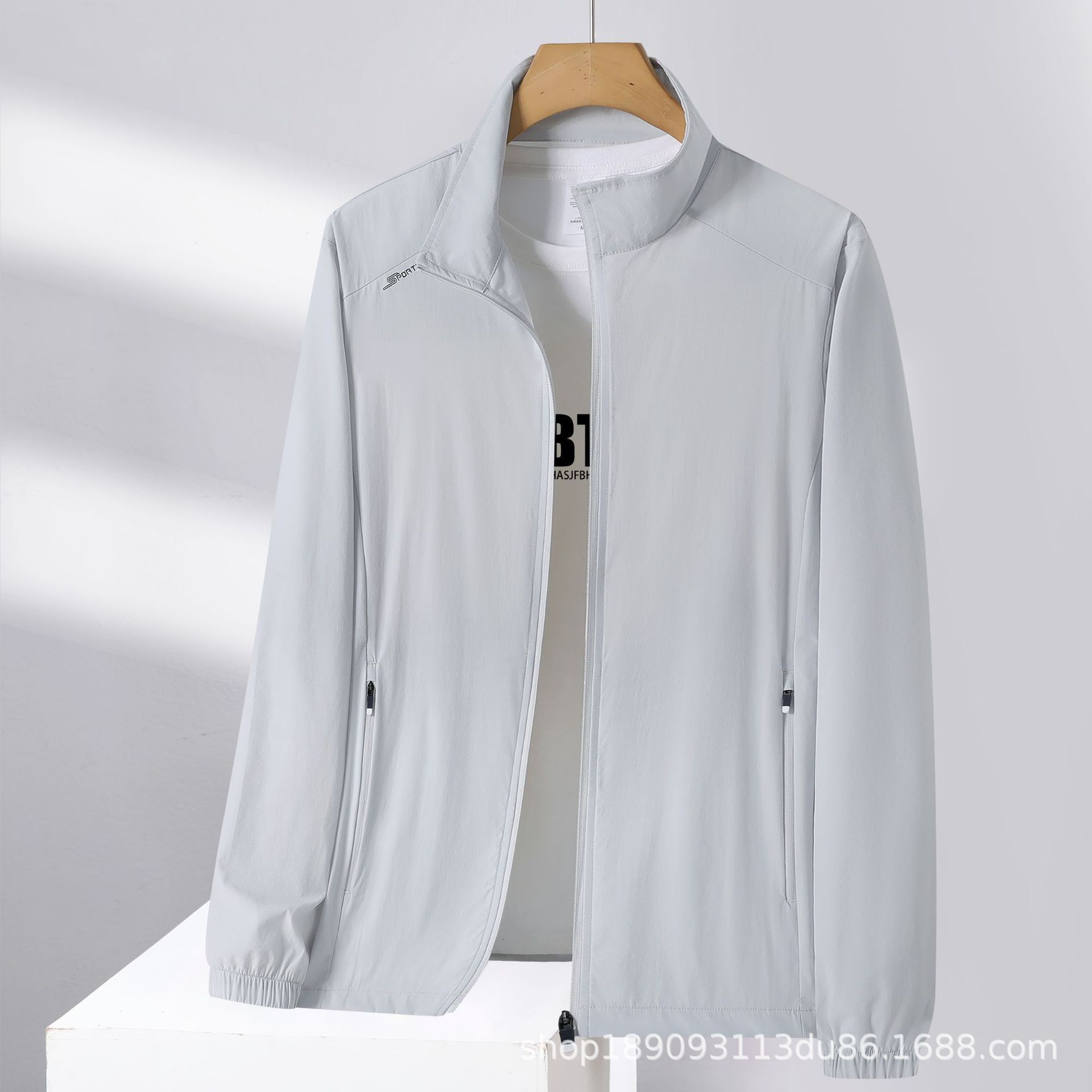 New Ice Silk Summer Men's Outdoor Skin Quick-Drying Breathable Sun Protection Clothing Anti-UV Jacket Women
