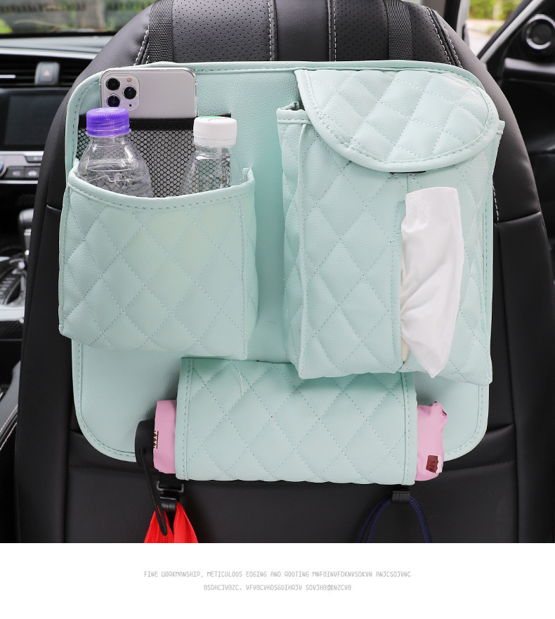 multifunctional car seat back storage bag for rear seats