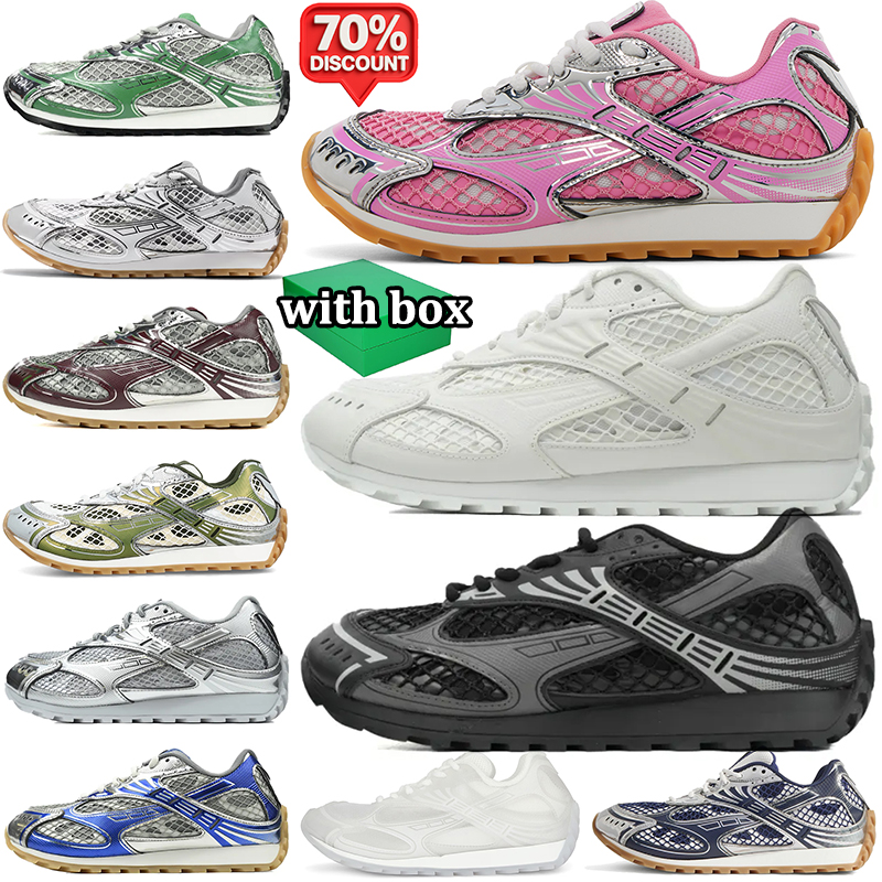 with box luxury sneakers designer men women popular shoes durable trainers outdoor casual athletic footwear comfort daily wear black pink grey silver