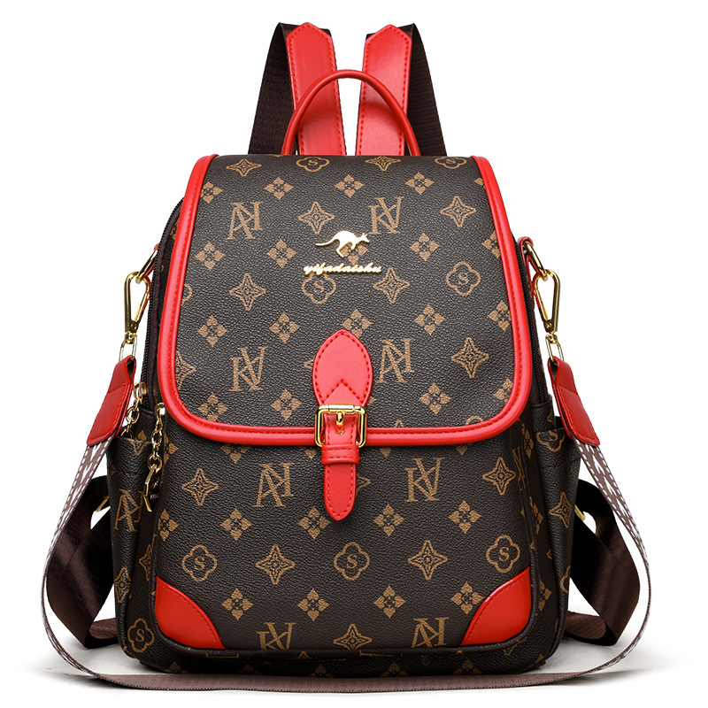 Popular New Large Capacity Backpack Convenient Commuter Travel Bag Lightweight Stylish Soft Leather