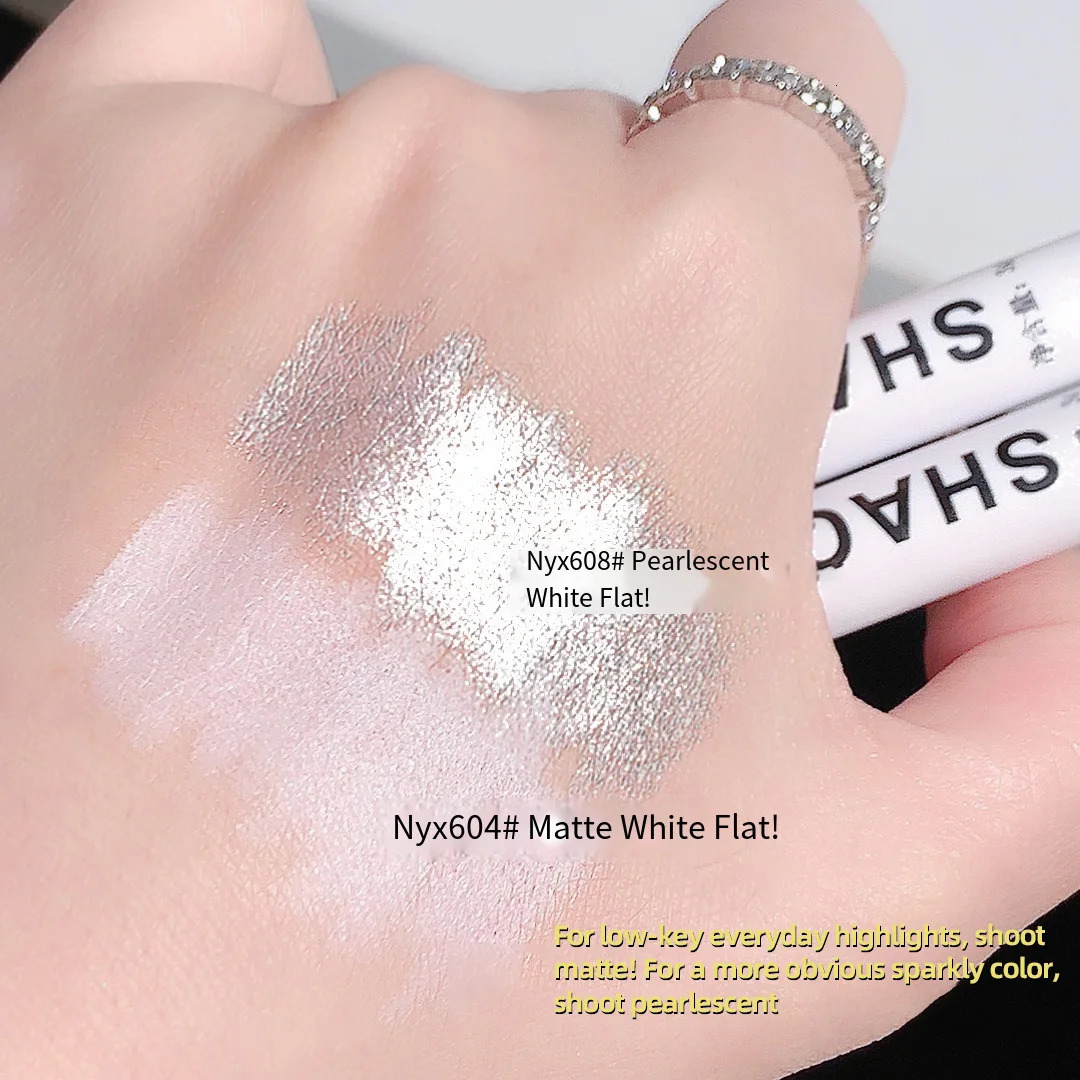 SHAQINUO 2 color highlighter eye brightening and contouring undercover pencil eyeshadow stick matte pearl pencil 250703