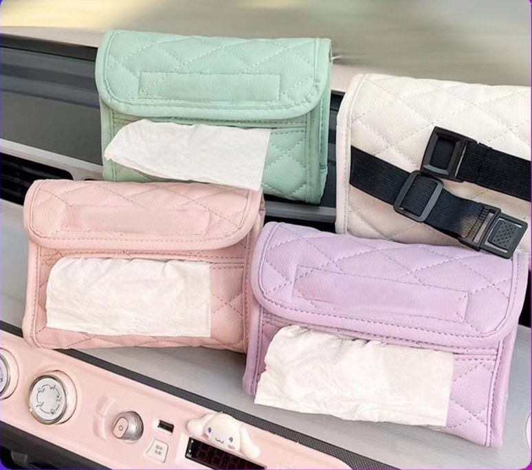 Car Tissue Box with Cute Design for Interior Decoration