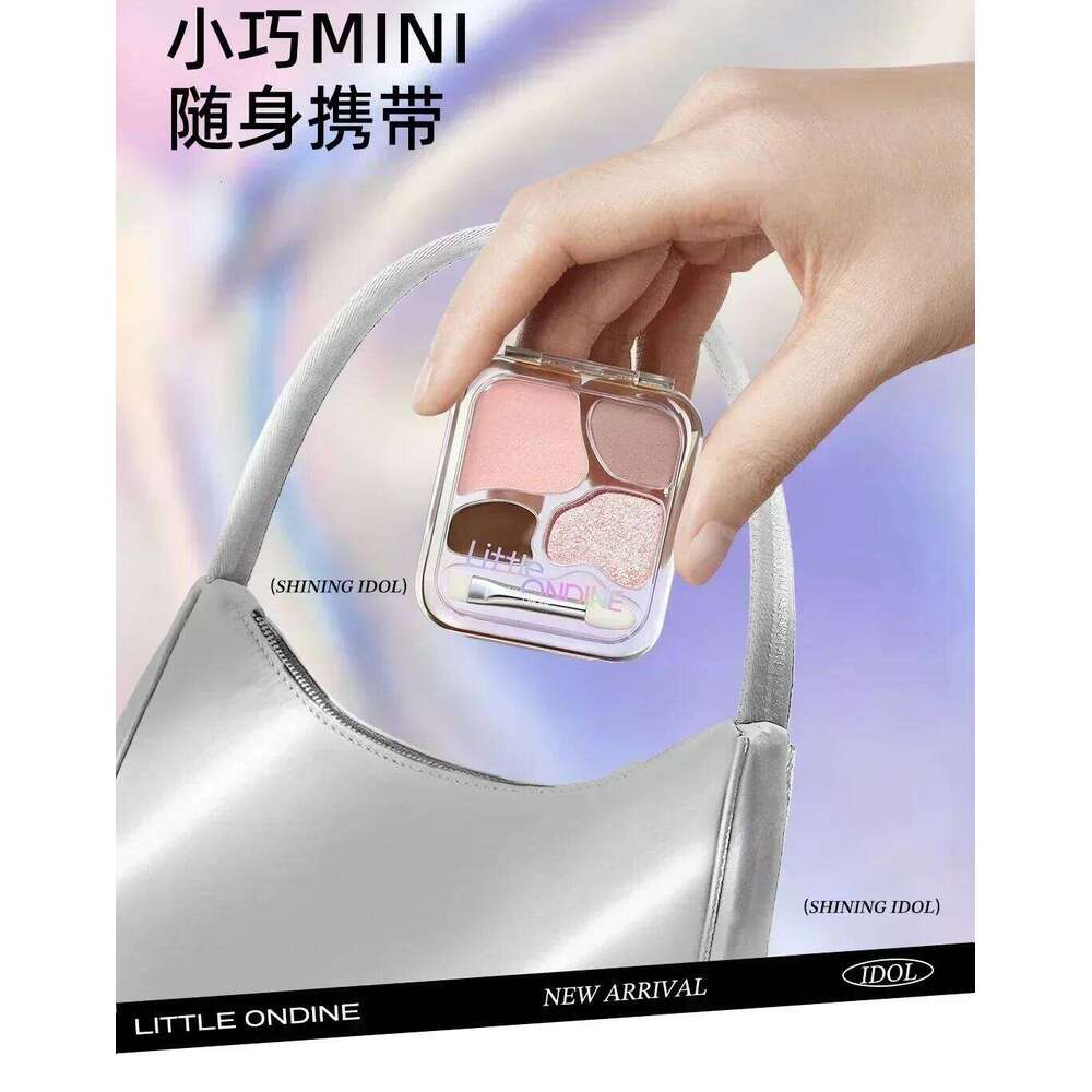 Little Ondine 4Color Blush Eyeliner Eyeshadow Highlight Contour Palette Eyes Makeup Beauty