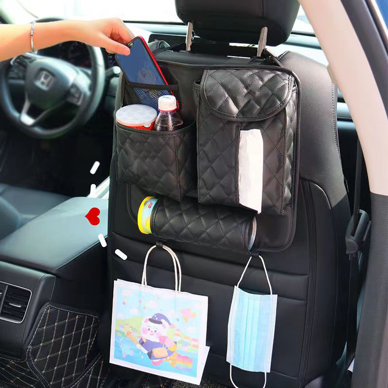 multifunctional car seat back storage bag for rear seats