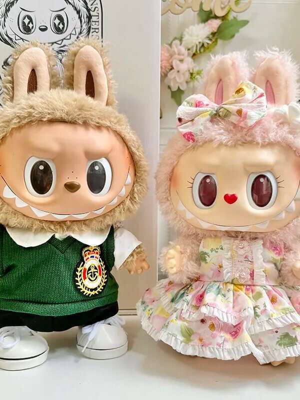 2025 New 38Cm Vinyl Doll Clothes Plush Toy MOKOKO Sweetheart Labubu