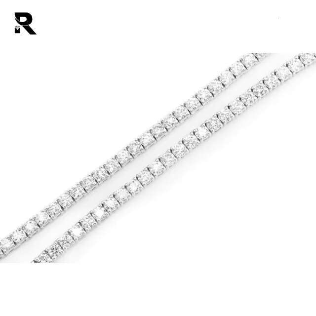 14.00ctw Diamond Tennis Chain 14K Gold Plated 1 Row Tennis Necklace for Men Women