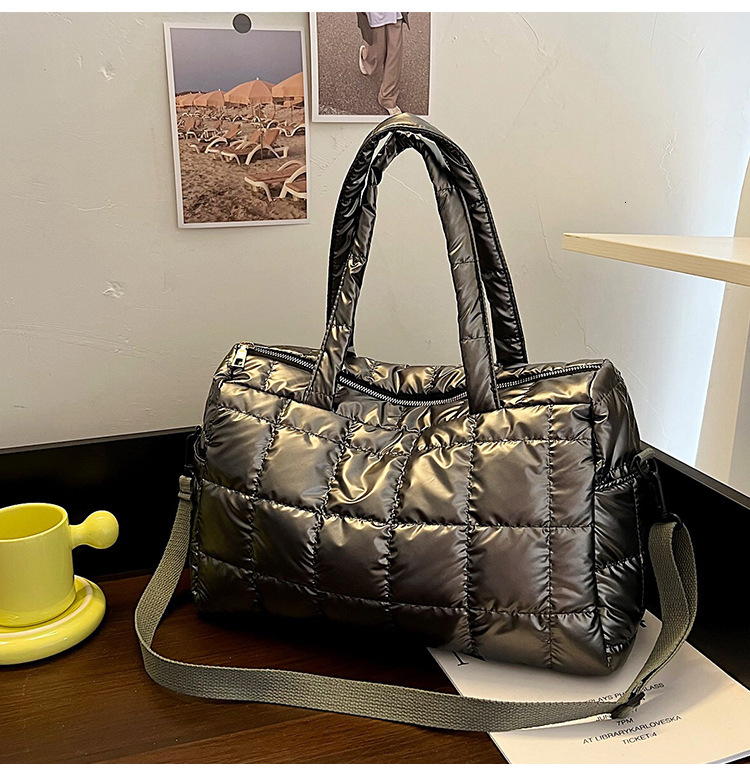 European and American fashion cross border style trend cotton jacket bag large trend capacity women s shoulder bag designer bag women s handbag
