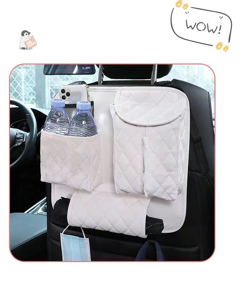multifunctional car seat back storage bag for rear seats