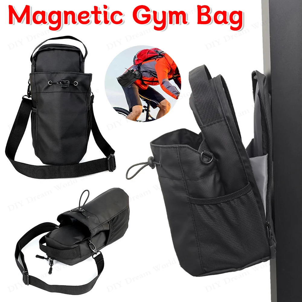 Crossbody Magnetic Water Bottle Bag Gym-Specific Water Cup Holder with Strong Magnet for Outdoor Sports and Activities 250702