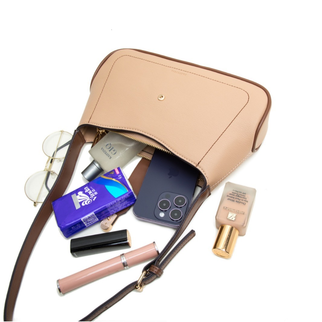 Free shipping designer 2025 New Women Shoulder Bag Large Capacity Buckle Flap Simple Fresh Fashion Versatile Crossbody Bag