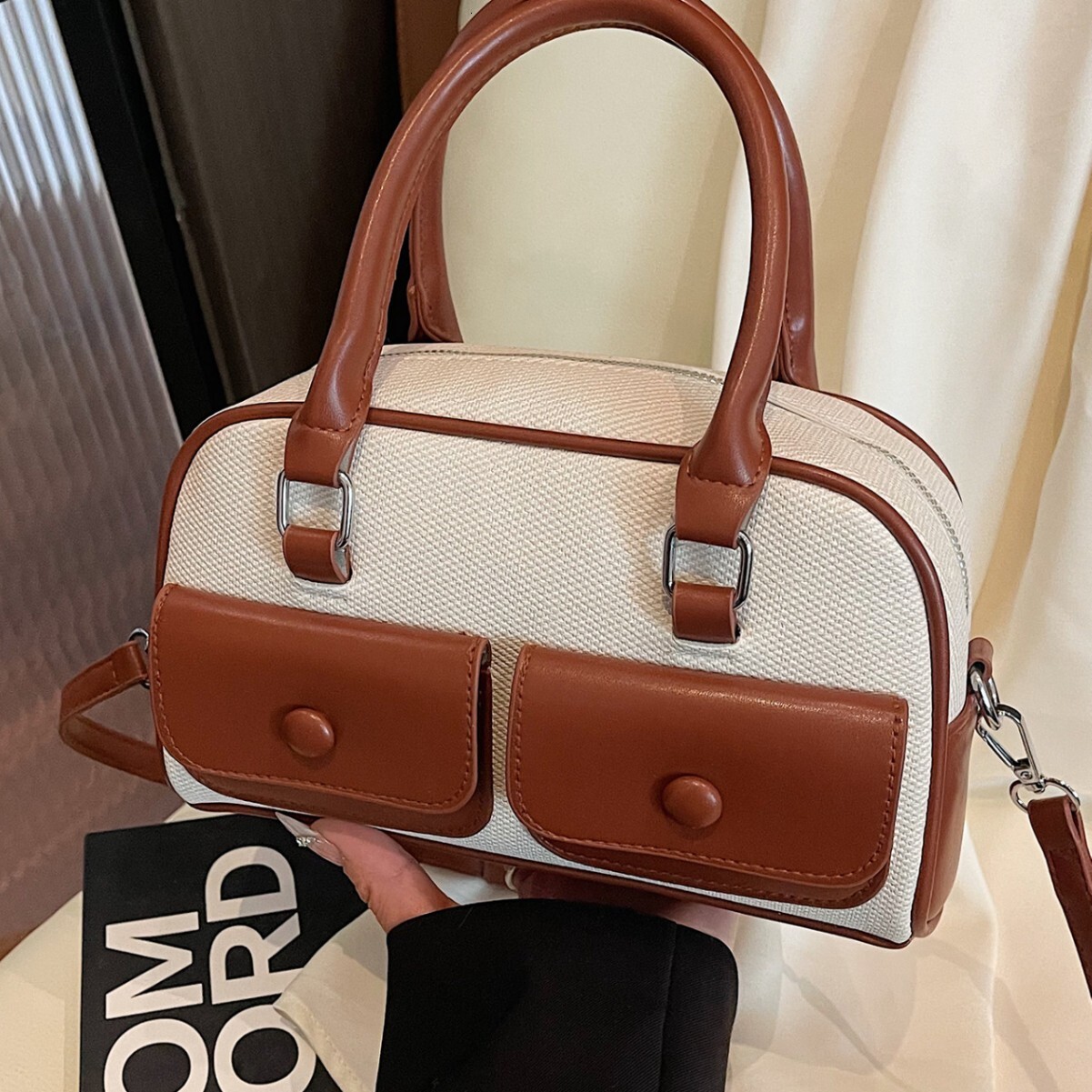 Retro beige women s pillowcase summer trend new fashionable trend multifunctional commuting handbag designer bag women s shoulder bag