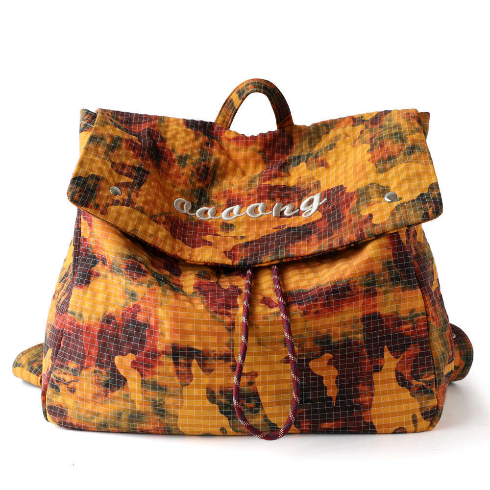 Luxury designer niche camouflage travel large capacity backpack women's new lightweight canvas bag