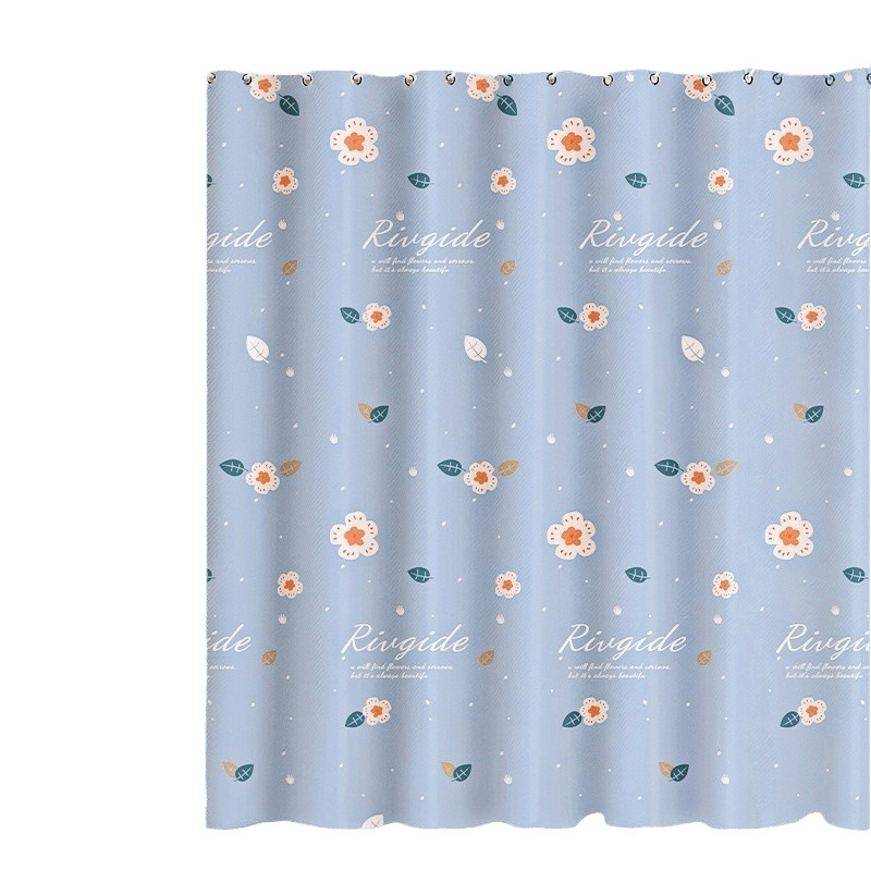 YL-36583 New curtain, punch-free installation, rental room, simple retractable rod, a complete set of blackout cloth for office
