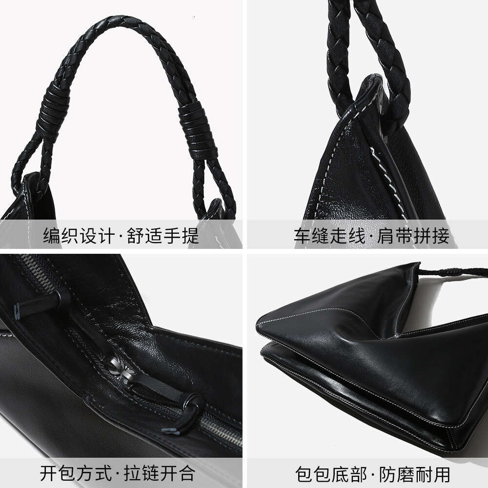 Luxury designer Korean style niche top cowhide portable simple high-end commuter underarm lady shoulder bag