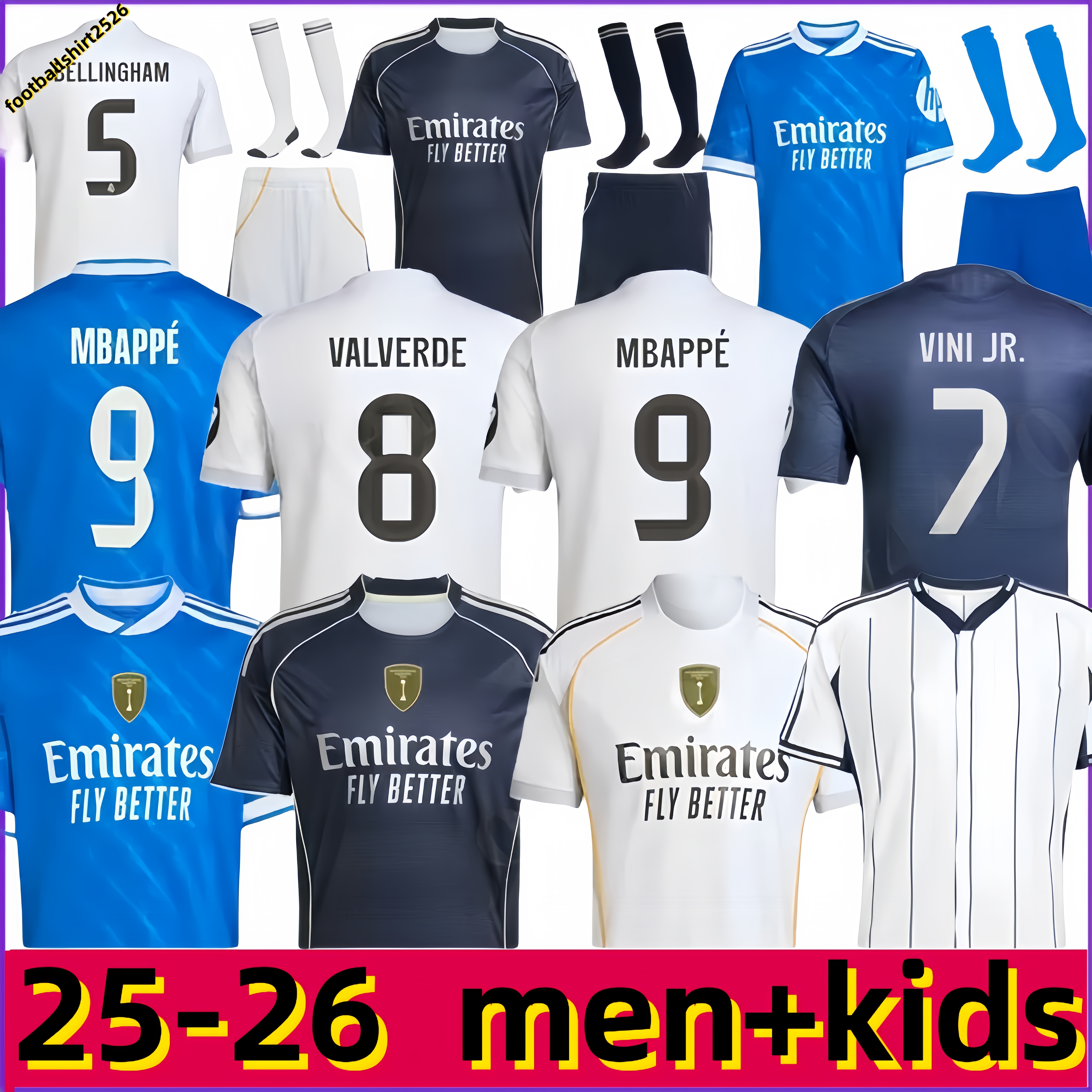 BELLINGHAM MBAPPE soccer jerseys VINI JR TRENT VALVERDE RODRYGO MODRIC Football jersey kit 25 26 CAMAVINGA realmadrid Children Kids Shirt Madrids kits Camiseta 555