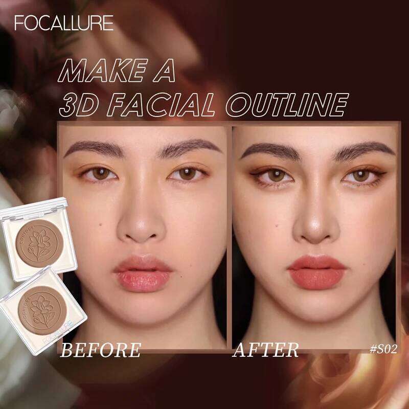 FOCALLURE 3 Colors Matte Brown Bronzer Contouring For Face Soft Powder Texture Easy to Blend Professional Women Cosmetics X250705
