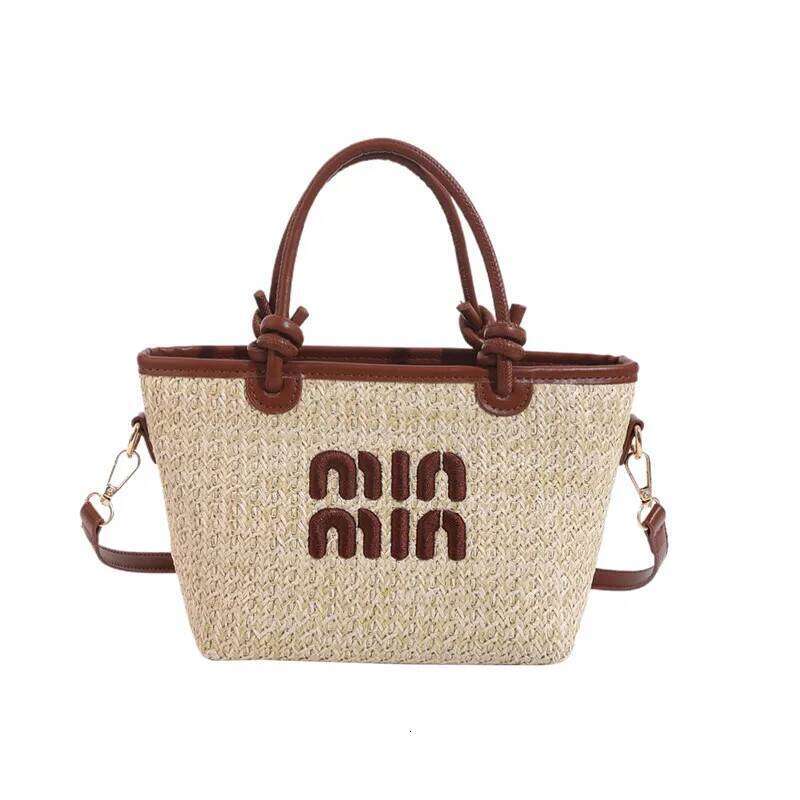 2024 Bohemian Straw for Women Brand Shoulder Bag Designer Purse and Cute Satchel Handbag