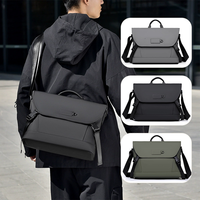 New textured men s shoulder bag casual travel trend backpack large capacity crossbody bag designer bag trend business handbag crossbody bag