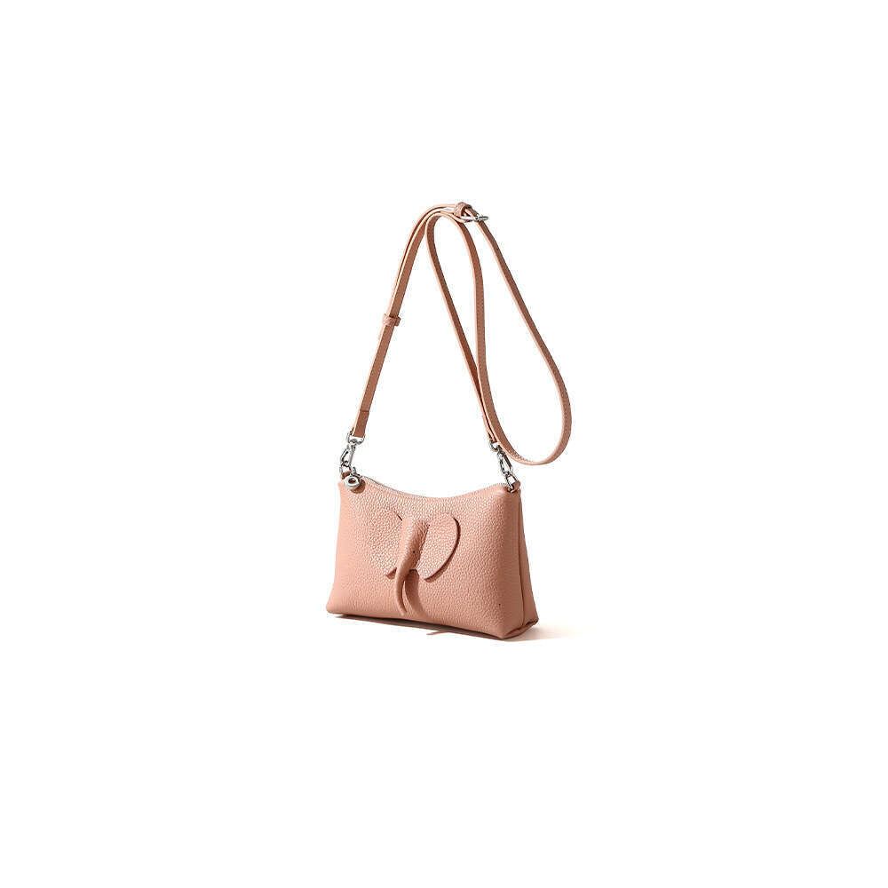 High-end designer first layer cowhide ladies spring new ladies shoulder creative slung bag.
