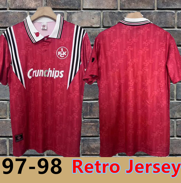 97 98 1. FC Kaiserslautern Soccer Jerseys HANSLIK TACHIE REDONDO ABIAMA RITTER RASCHL TOMIAK ACHE OPOKU YOKOTA ZIMMER MAUSE Football Shirts Men Uniforms