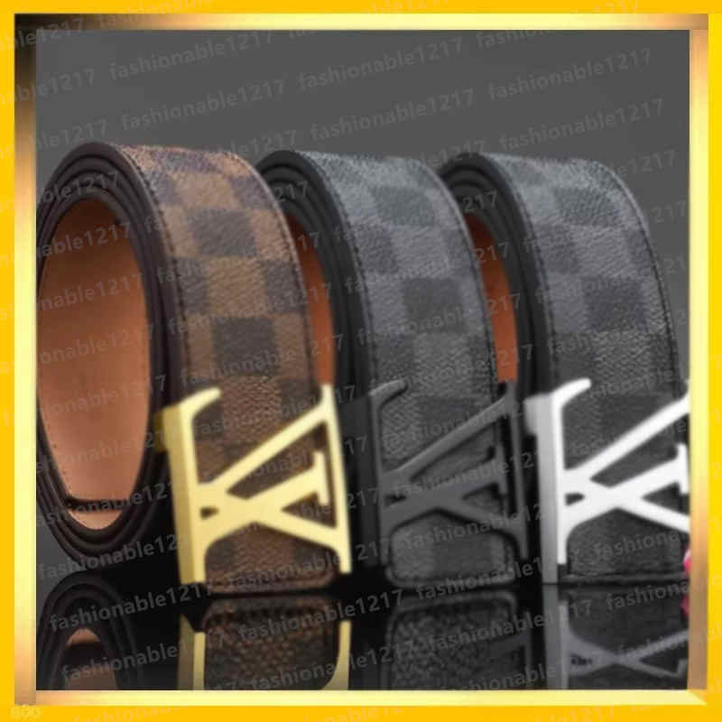 2025 Designer Classic Mens Belt Fashion Brand Genuine Leather Letter Printed Womens Accessories Belt High Quality Large Gold Buckle Casual Business Belt