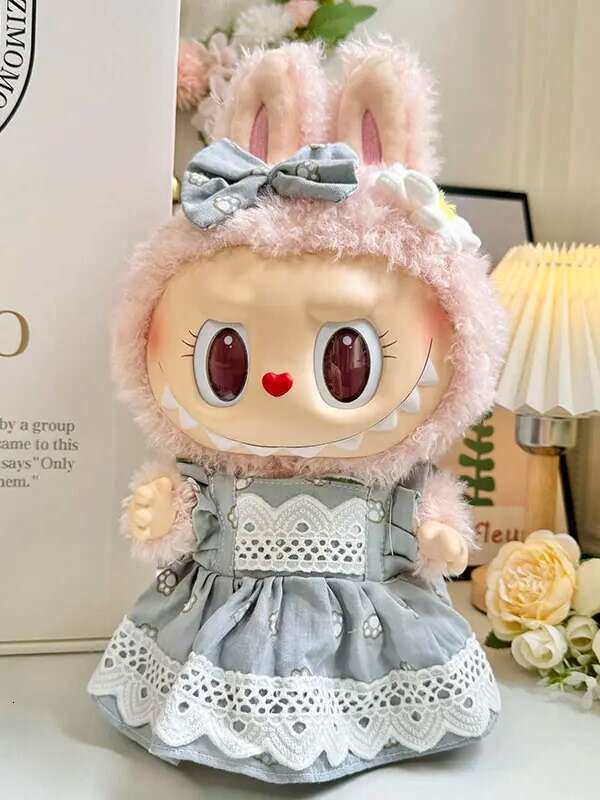 2025 New 38Cm Vinyl Doll Clothes Plush Toy MOKOKO Sweetheart Labubu