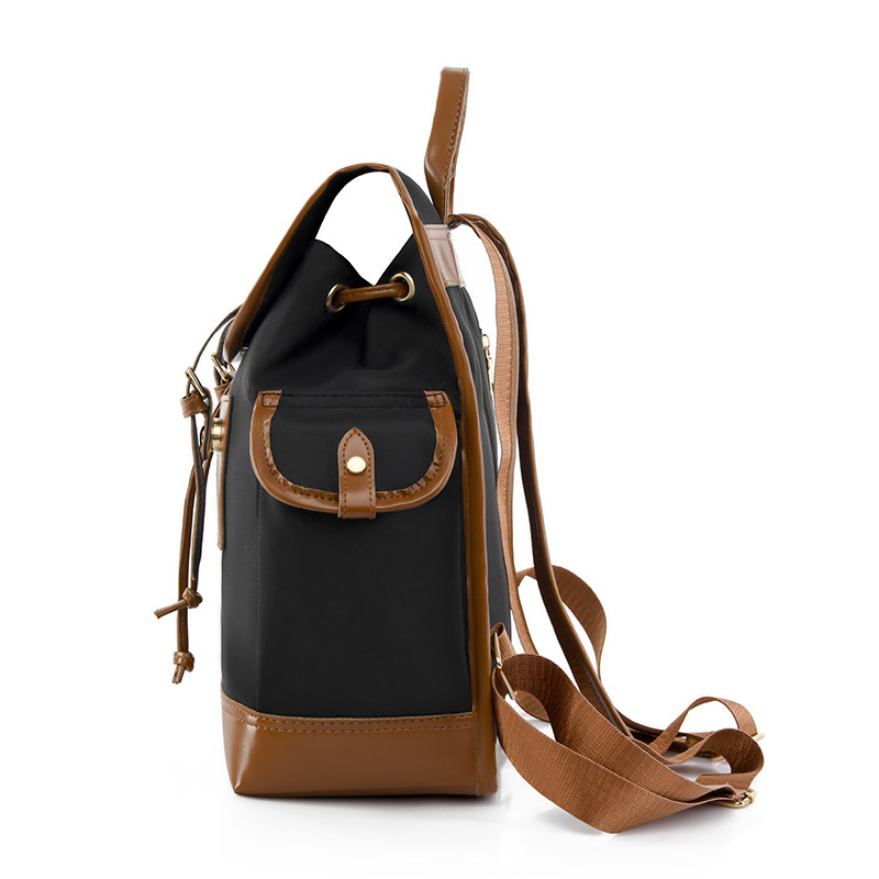 New casual trend trend color blocked women s fashionable Oxford cloth travel laptop backpack designer bag large capacity women s shoulder bag
