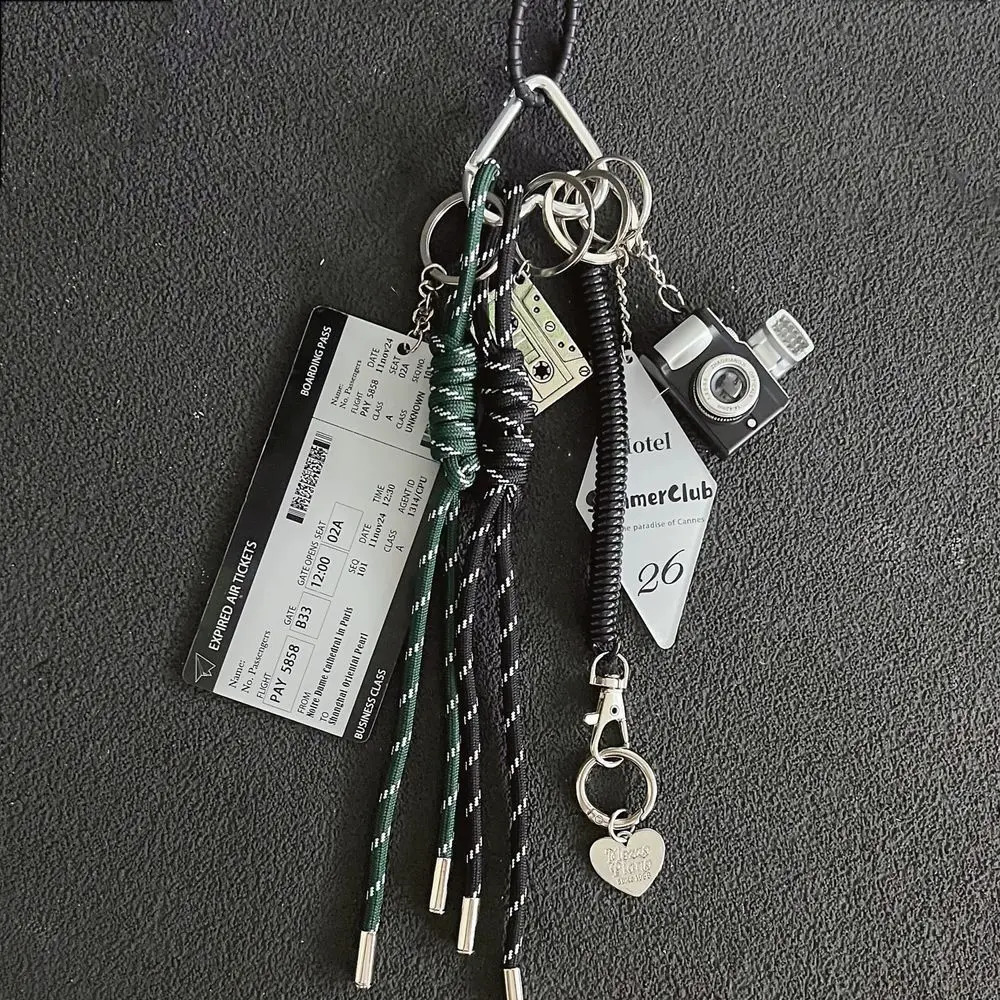 Creative Bag Pendant Locomotive Bag Rodeo Same Chain Decorative Keychain Pendant Mobile Phone Lanyard Fashion Accessories 250628
