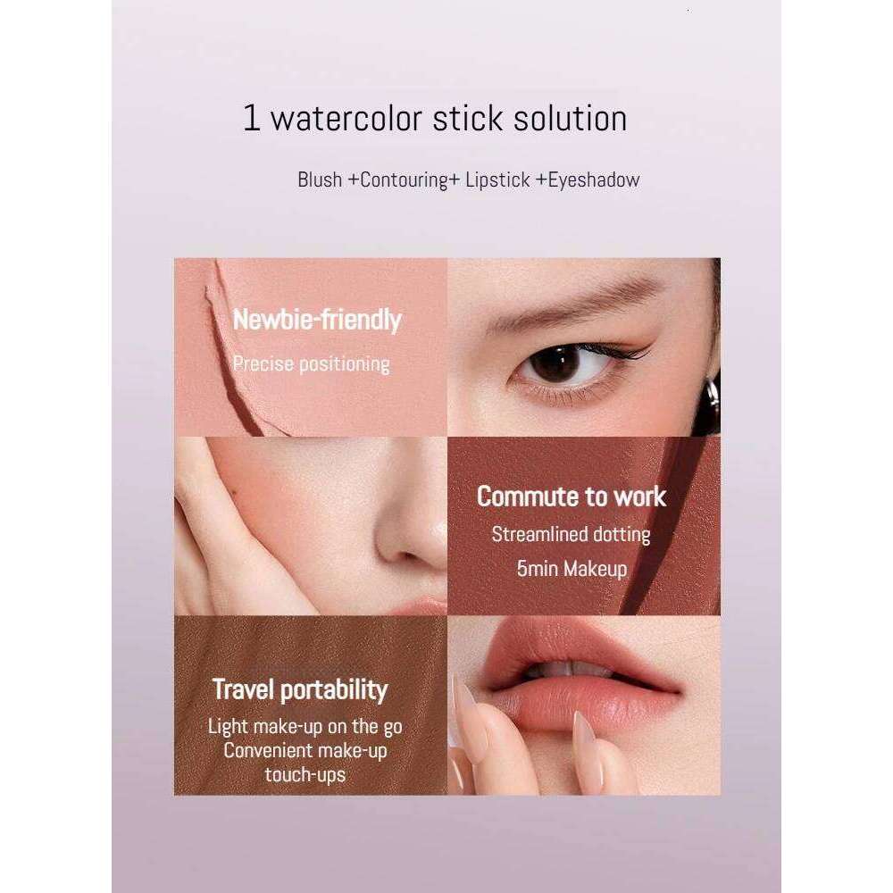 Little Ondine lti-pose Blusher Stick Moisture Silky Matte Contour Makeup Blush Corrective Shadow Lipstick Face Blushes 4g