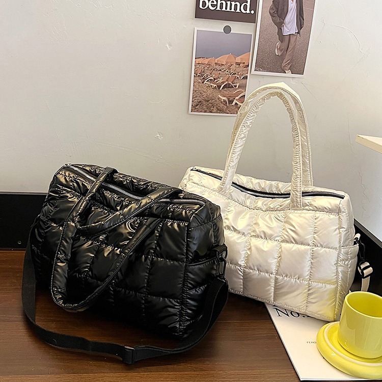 European and American fashion cross border style trend cotton jacket bag large trend capacity women s shoulder bag designer bag women s handbag