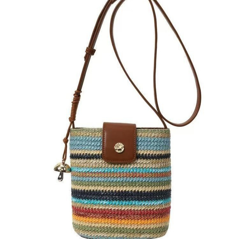 Women s bucket bag summer woven trend bag new single shoulder crossbody bag designer bag large trend capacity women s shoulder bag