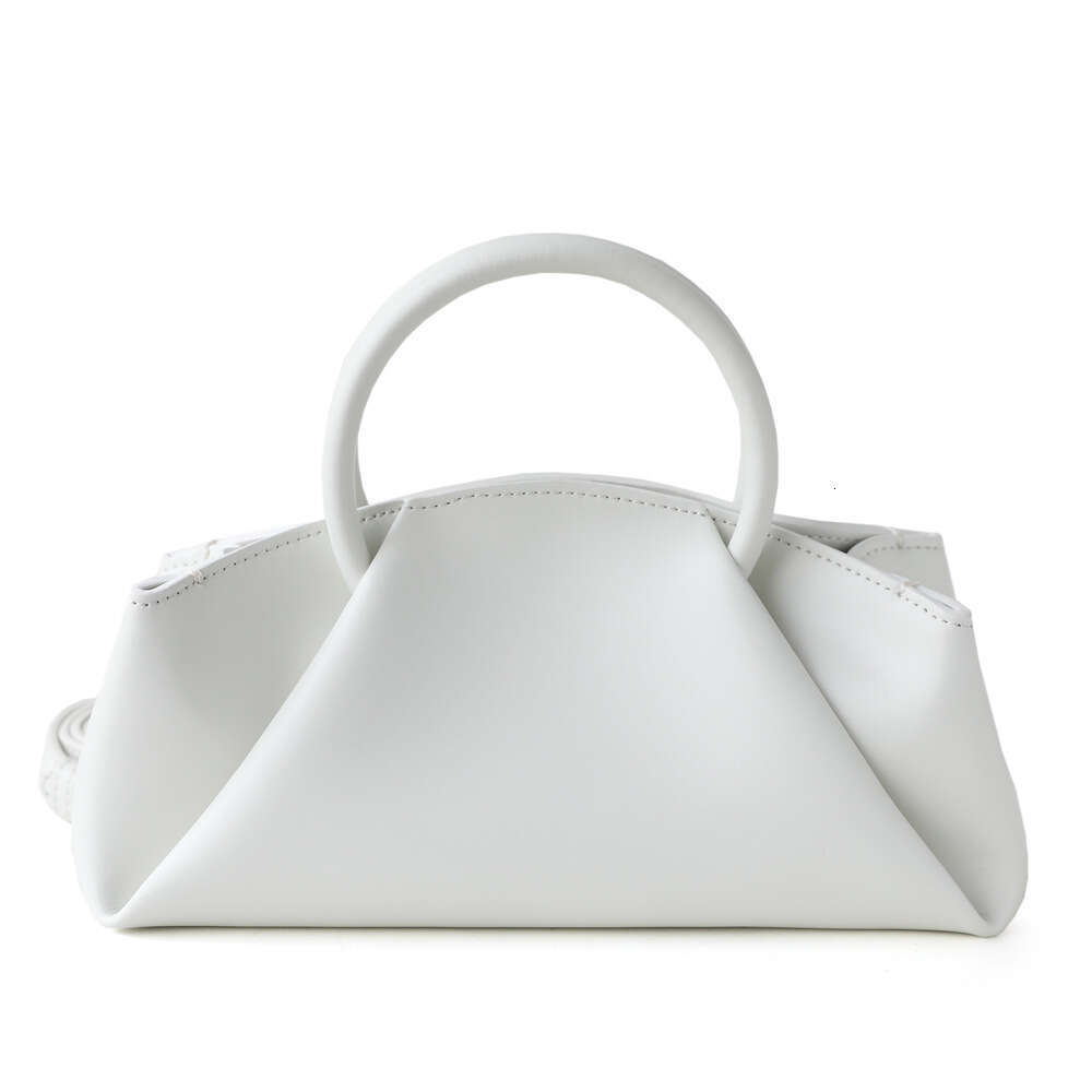 Luxury designer Korean niche lazy leather wrinkles handheld messenger cloud cowhide dumpling bag women's