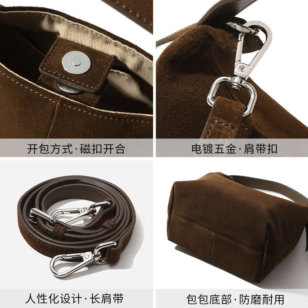 Luxury designer autumn and winter new high-gloss matte leather pillow niche commuter Joker leather ladies handbag