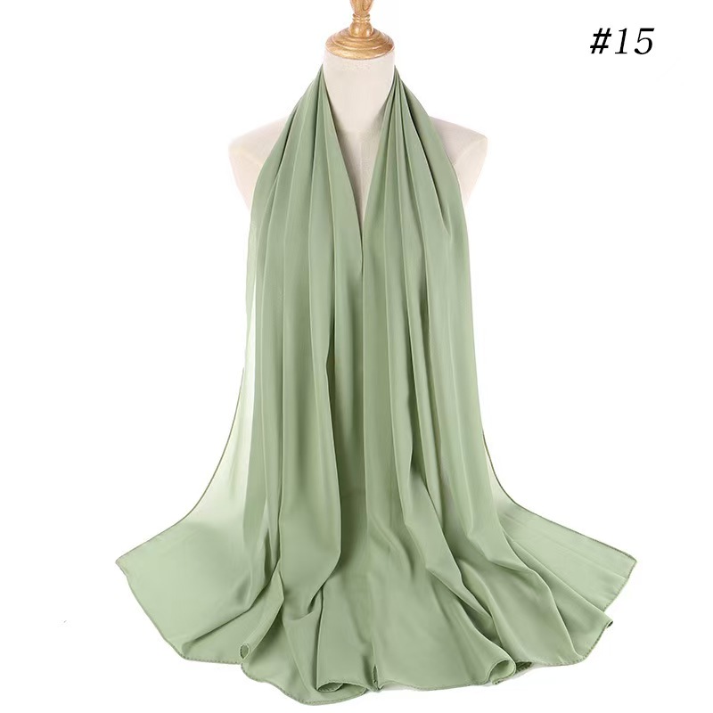 T1142 scarf pearl chiffon bubble silk scarf head scarf ethnic headscarf scarf
