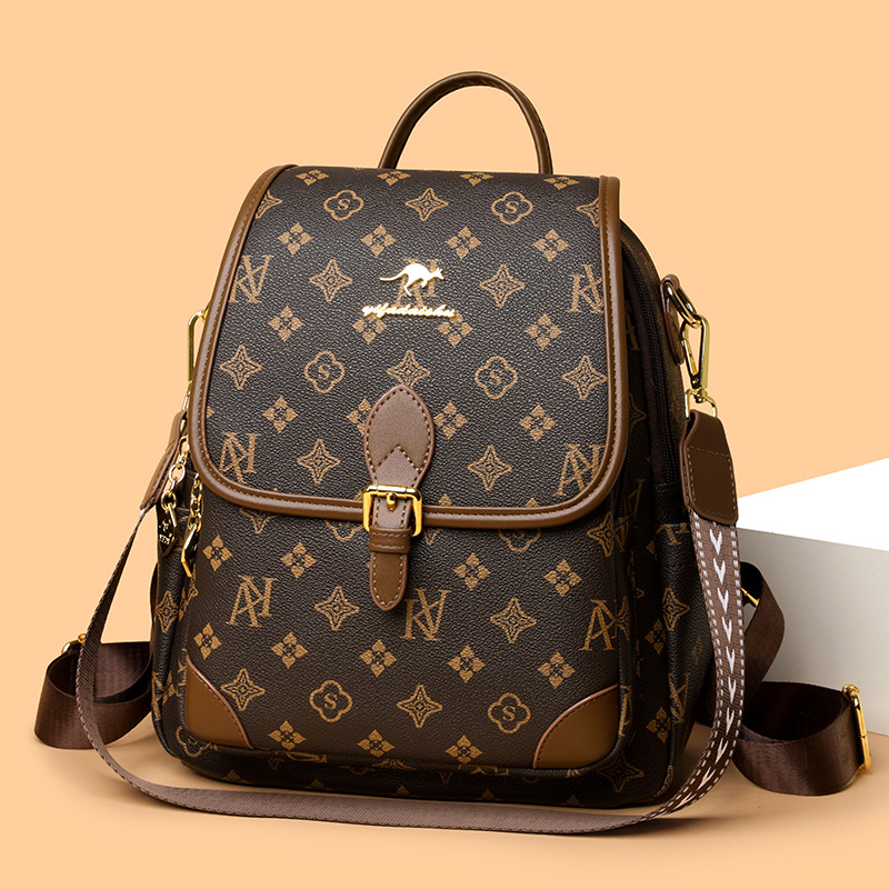 Popular New Large Capacity Backpack Convenient Commuter Travel Bag Lightweight Stylish Soft Leather