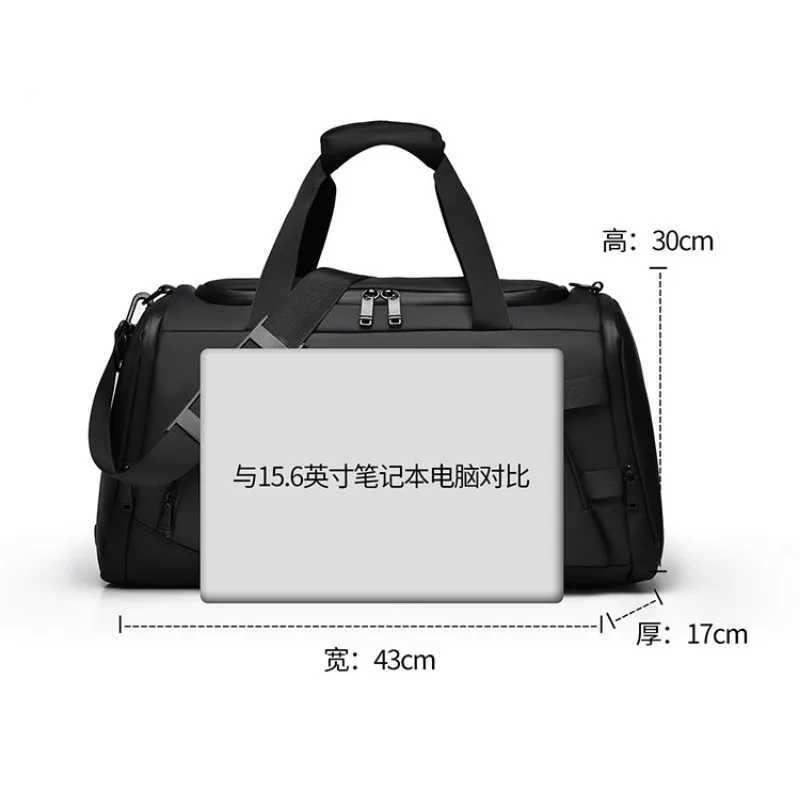 New Cross-border Large Capacity Mens Business Travel Tote for Commuting Water-resistant Gym Bag for Sports and Fitness