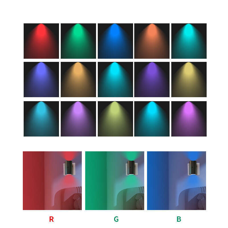 Cylindrical LED Baby Bedside RGB Color Changing Tube Small Night Light Indoor Lighting Decorative Lamp