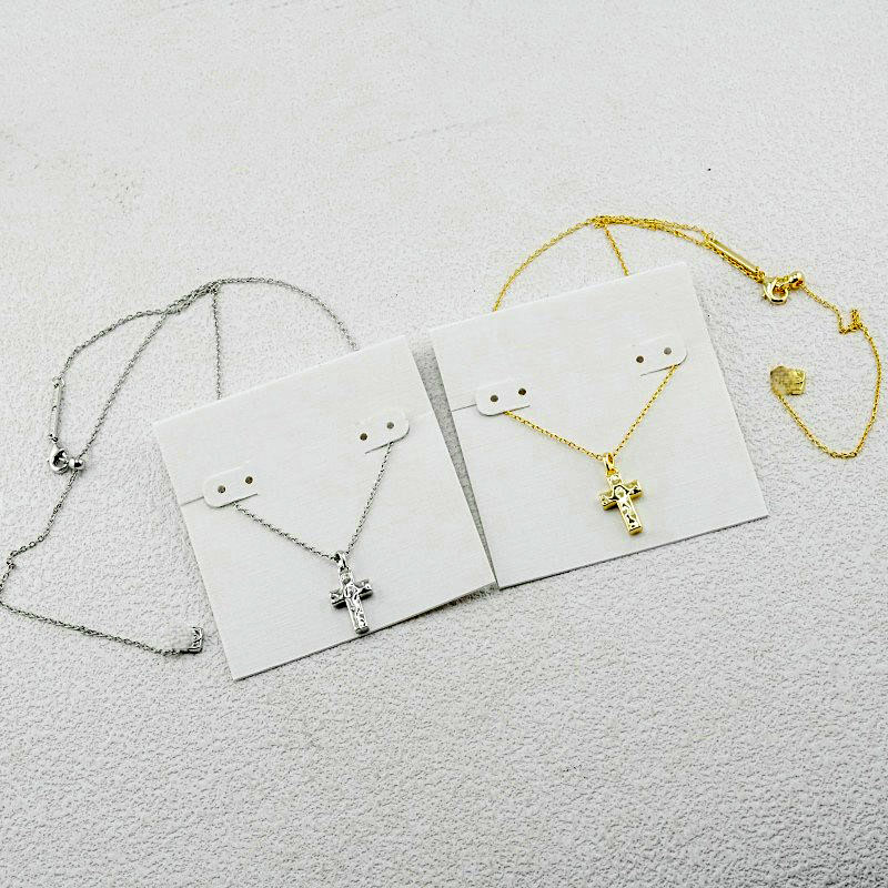 With free dust bag Designer Gold Silver Plated Uneven Cross Pendant Necklaces Necklace Real Gold Plated Glitter Stamp Letter Gift KS Female Football Basketball